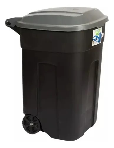 Tacho 135 L Bote De Basura Con Tapa Y Llantas Ruedas Pk